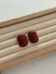 Bordo Vintage Küpe 2