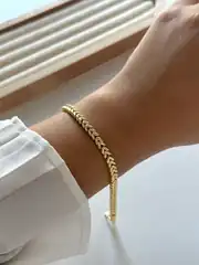 14k altın kaplama başak bileklik  1