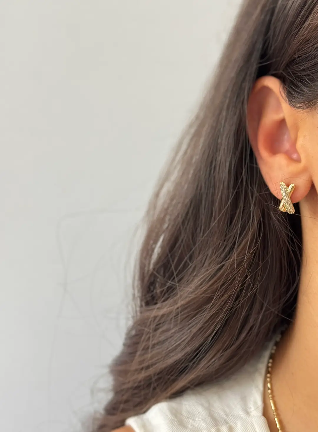 14k xuping seri x küpe 