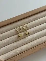14K Xuping Seri Sallantılı Bomb Kalp Küpe 1