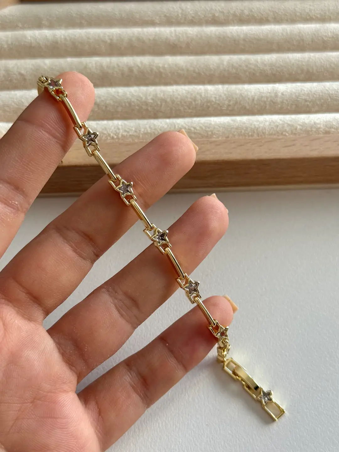14K Altın Kaplama Yıldız Bileklik