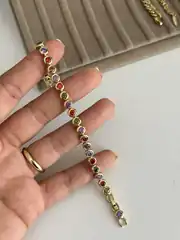 14K Xuping Seri Renkli Sıvama Taş Model Bileklik 1