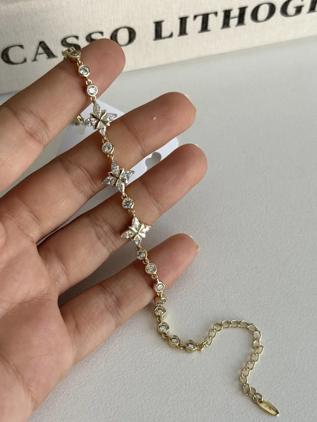 14K Xuping Seri Yonca Bileklik
