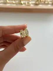 14k xuping seri yoncalı halka küpe  2