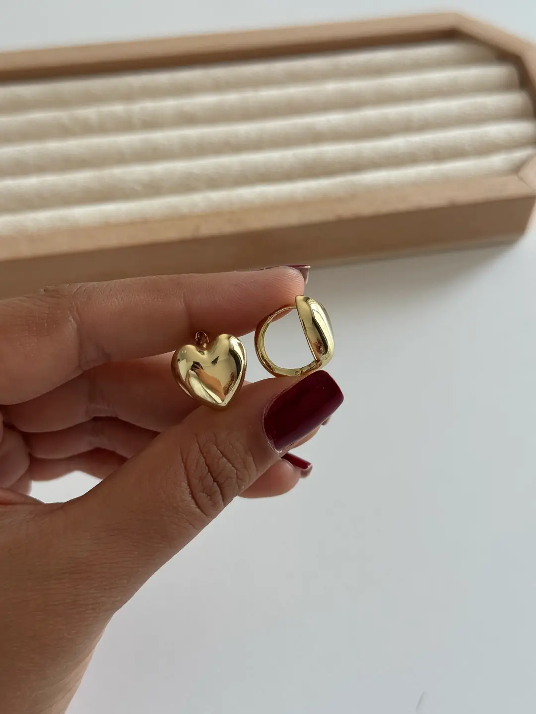 14K Xuping Seri Kalp Küpe 3