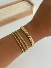 14K Xuping Seri Tasarım Kilit Bileklik 3