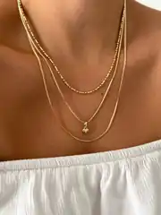 14K Xuping Seri Minimal Bomb Kalp Kolye 50 Cm 3