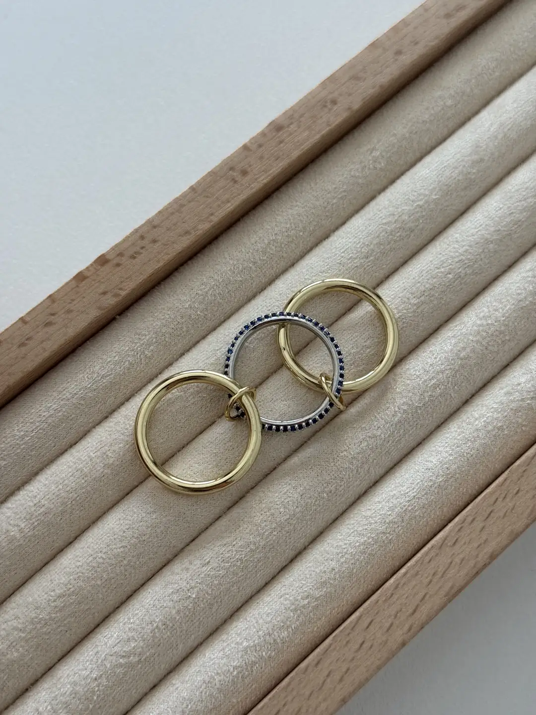 Lacivert Taşlı Spinal Yüzük 8 Numara