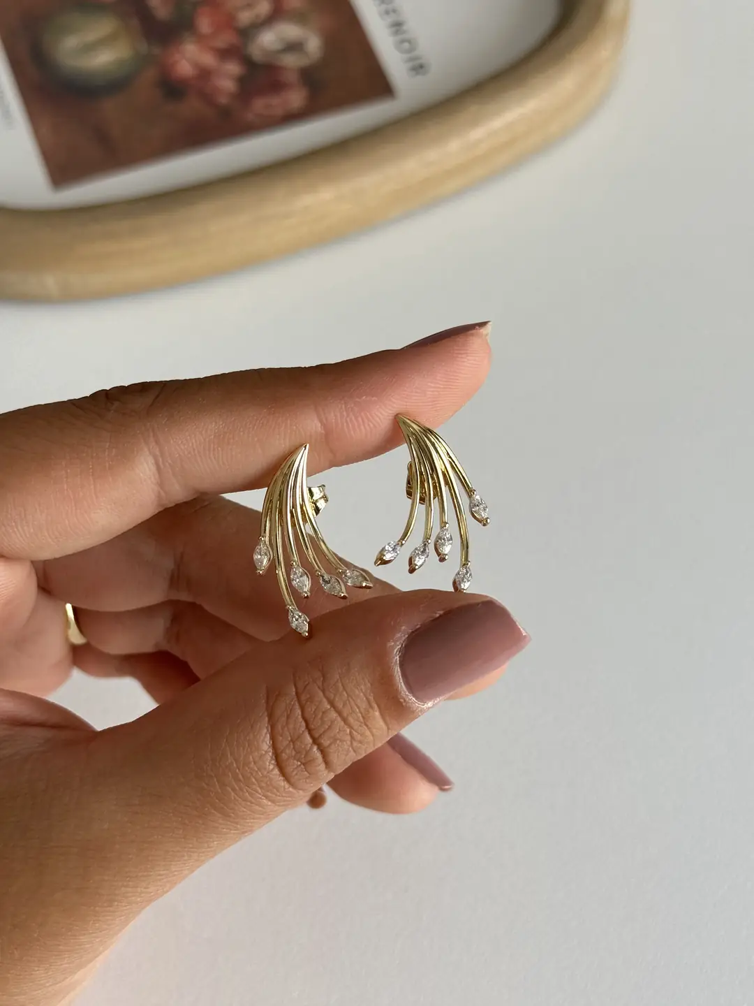 14K Xuping Seri Tasarım Küpe