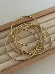14K Xuping Seri Telkari Bileklik 19 cm  1