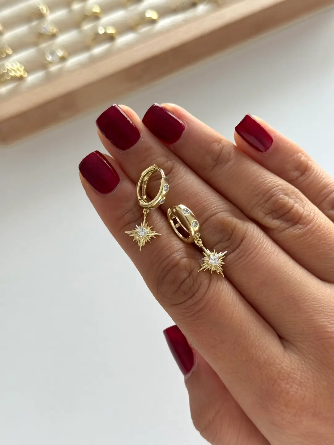 14K Xuping Seri Sallantılı Küpe 