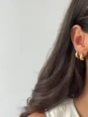 14k xuping seri minimal bomb küpe  2