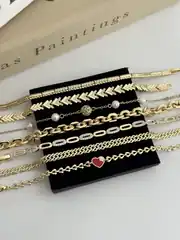 14K Xuping Seri İncili Bileklik 3