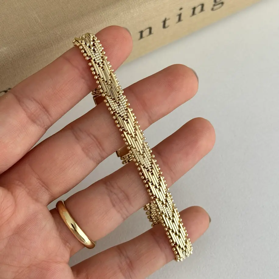 14K Xuping Seri Hasır Bileklik