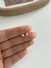 14K Xuping Seri Minimal Kalp Küpe 2