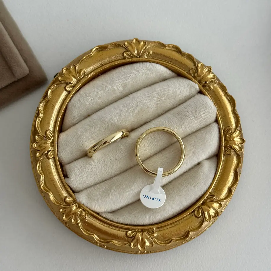14K Xuping Seri Alyans 3 Mm Kalınlık