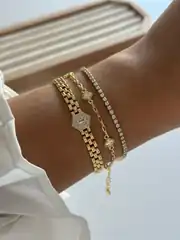 14k altın kaplama vintage bileklik  4