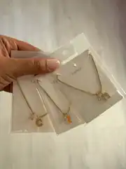 14K Altın Kaplama Tektaş Ve Harf Uçlu Minimal Kolye 4
