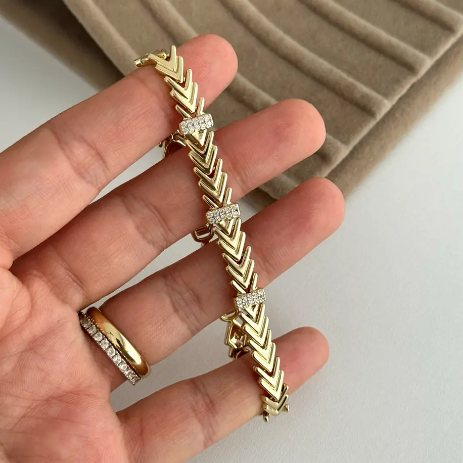14K Xuping Seti Kılçık Bileklik