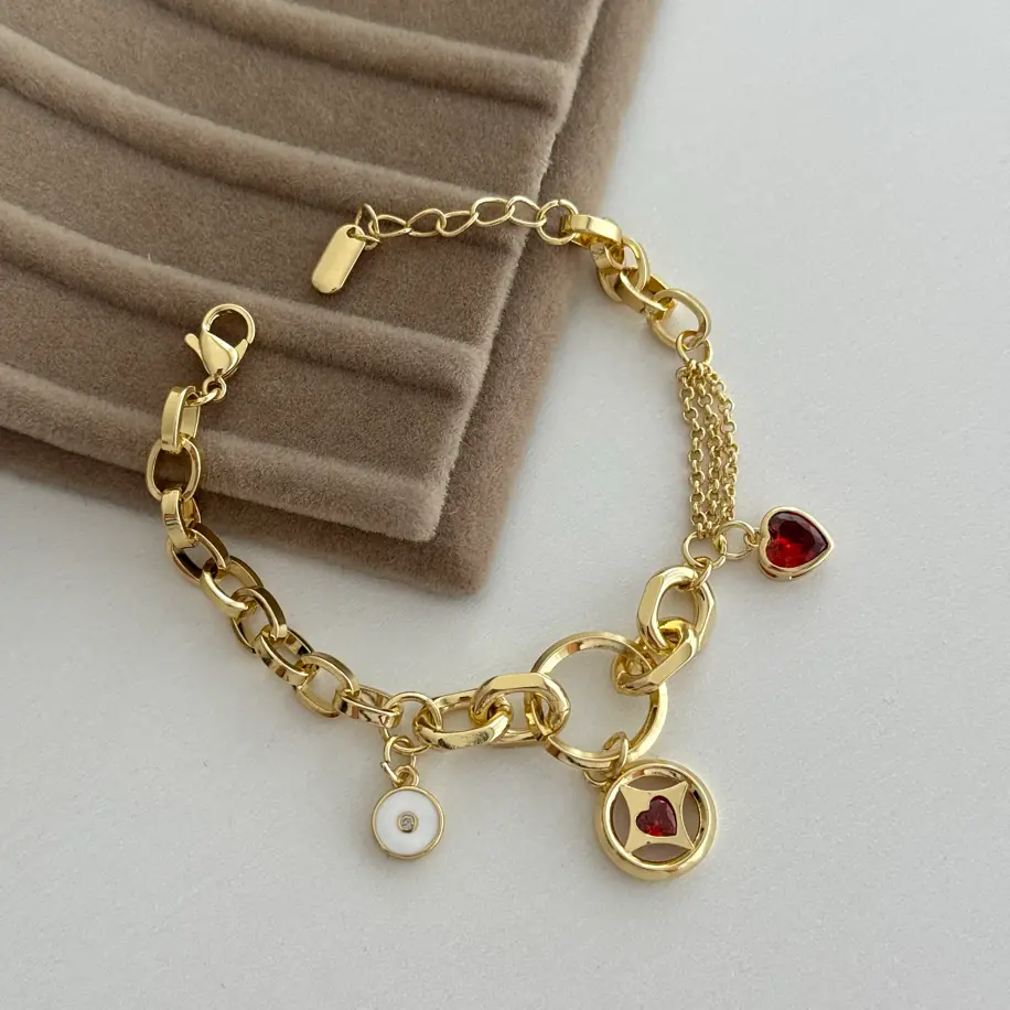 14K Altın Kaplama Marka Model Bileklik