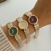 Çelik Kordonlu Gold Saat 2
