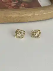 14K Xuping Seri Kıkırdak Küpe 2