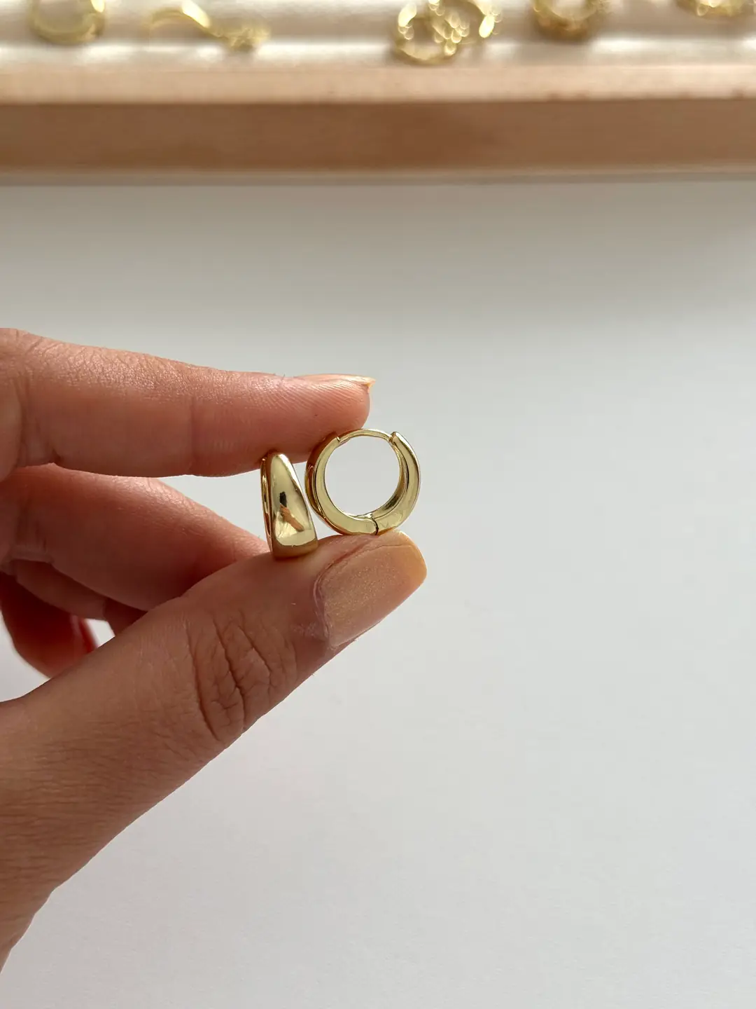 14k xuping seri minimal bomb küpe 