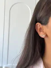 14K Altın Kaplama Tek Delikte Çoklu Görünüm Küpe 1