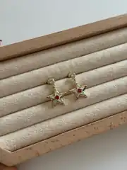 14K Xuping Seri Yıldız Küpe 2