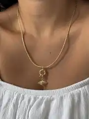 14K Altın Kaplama Tasarım Kolye 2