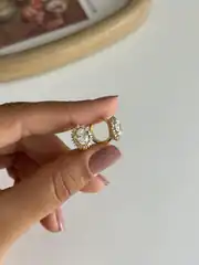 14K Xuping Seri Elmas Model Küpe 2