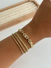 14K Xuping Seri Tasarım Kilit Bileklik 2