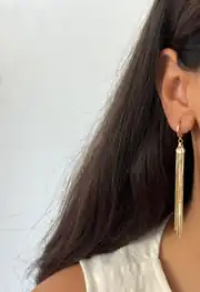 14K Xuping Seri Sallantılı Küpe  2