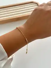 14K Xuping Seri Minimal Dorika Bileklik 1