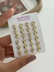 14K Altın Kaplama  Yıldız Küpe 2