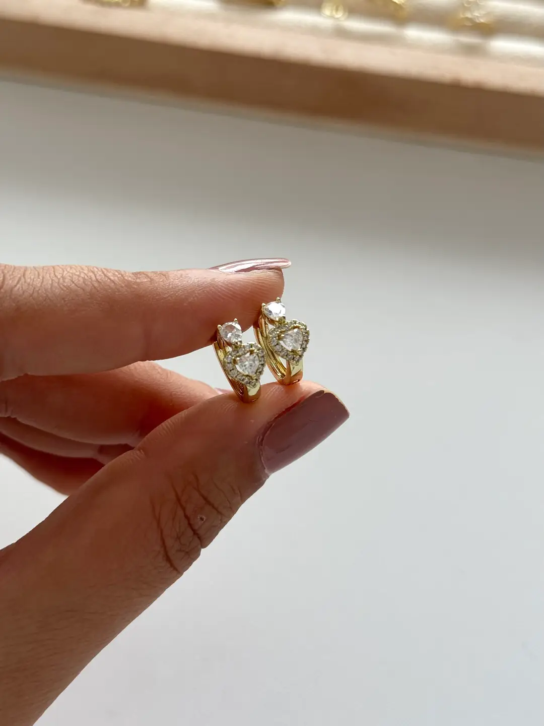14K Xuping Seri Kalp Küpe
