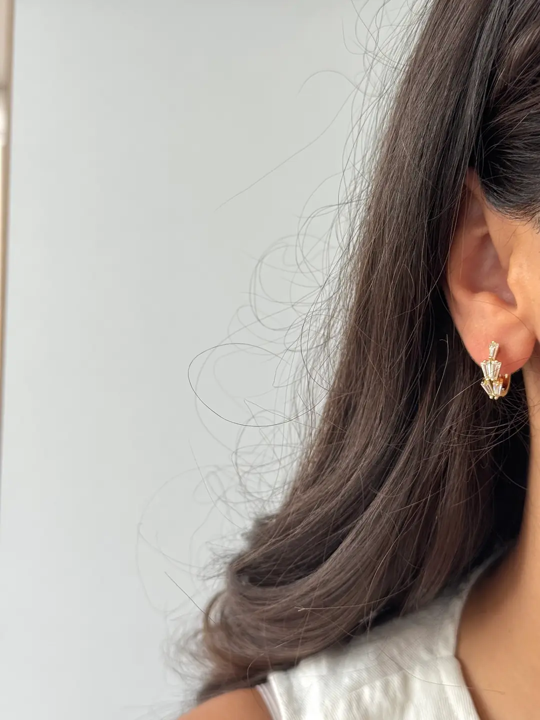 14k xuping seri baget taşlı küpe  3