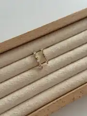 14K Xuping Seri Pembe Taşlı Su Yolu Küpe 2
