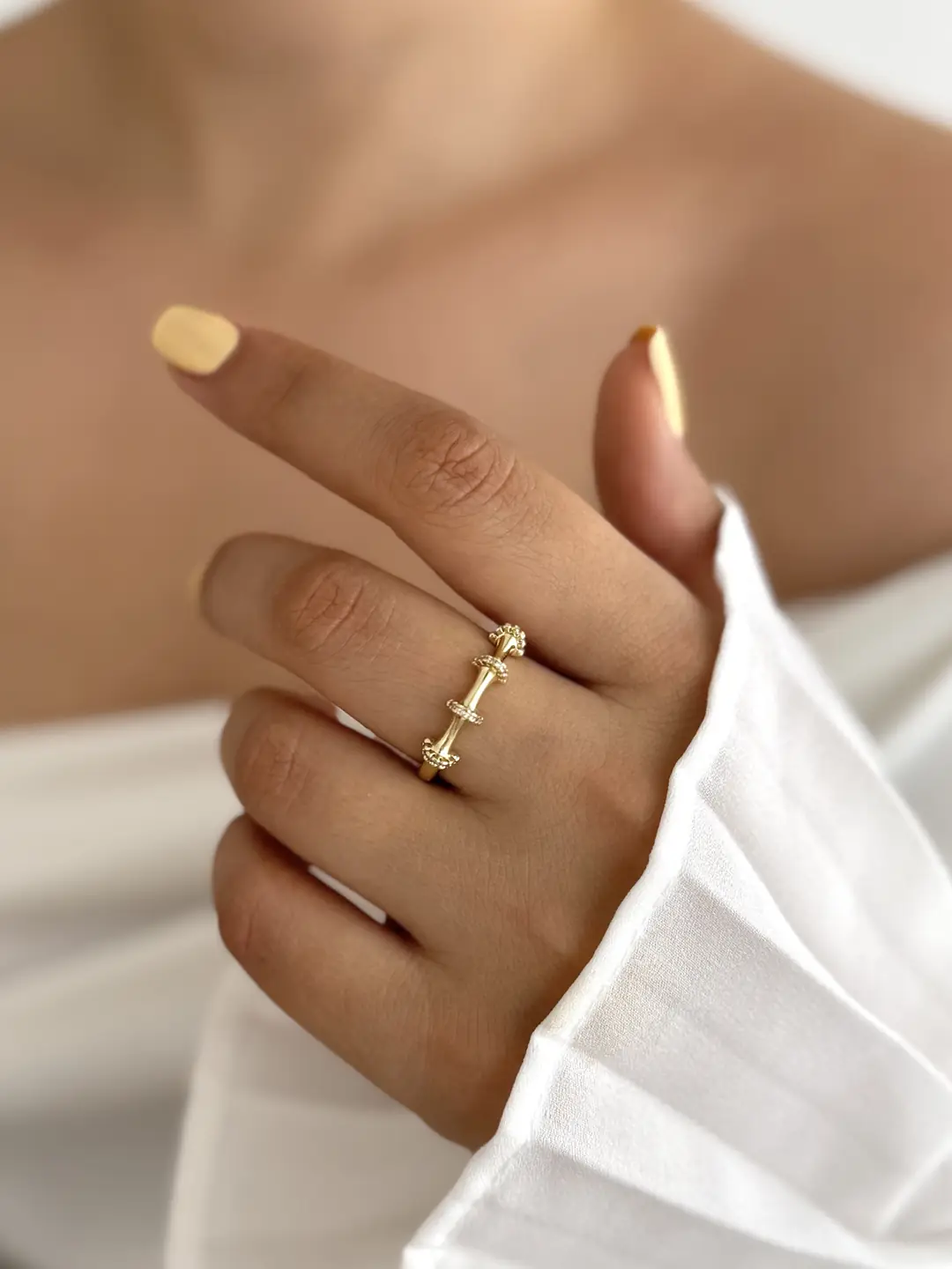 14K Xuping Seri Kemik Yüzük