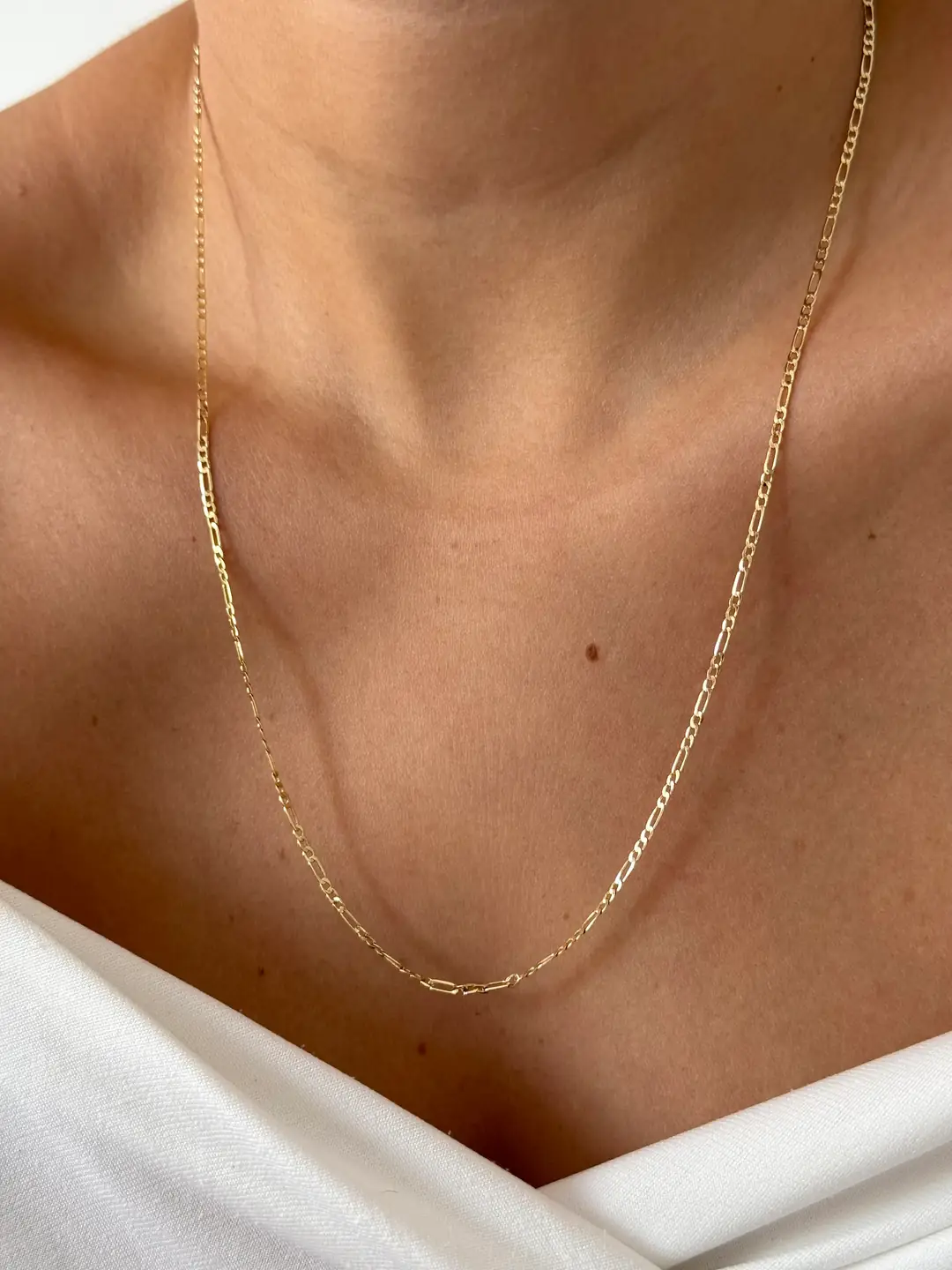 14k Xuping Seri İnce Figaro Kolye 