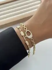 14K Xuping Seri Kilit Görünüm Bileklik 2