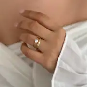 14K Xuping Seri Alyans 3 Mm Kalınlık 2