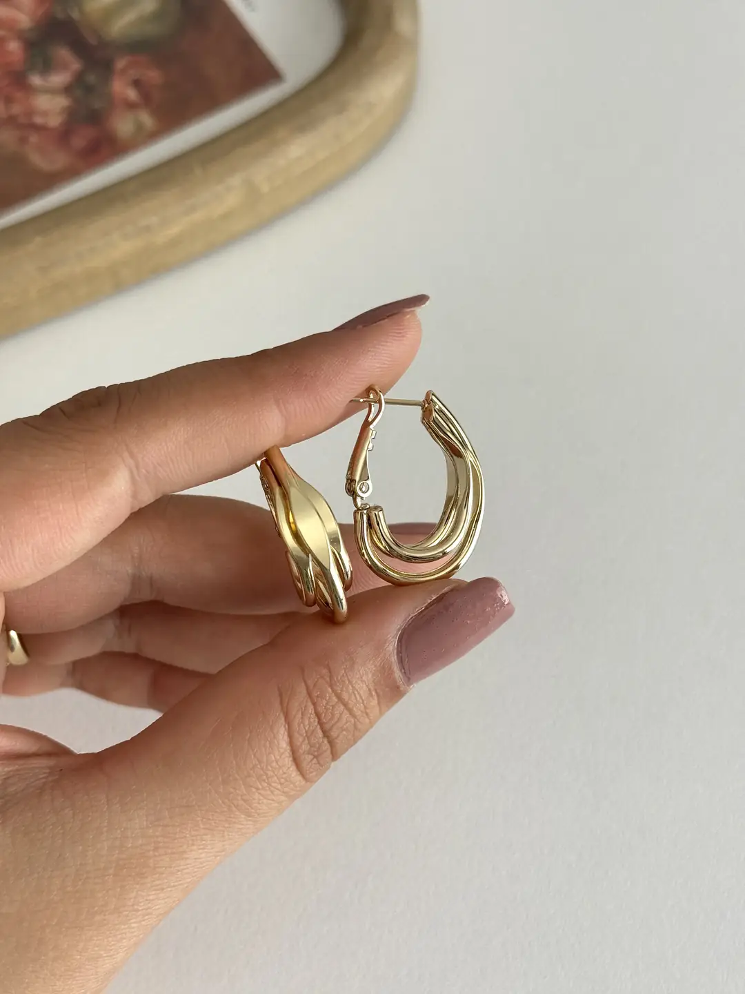 14K Xuping Seri 3Lü Görünüm Küpe