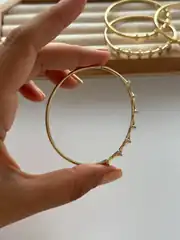 14k Xuping Seri 57 Mm Kemik Model Kelepçe Bileklik  3