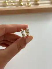 14k xuping seri baget taşlı küpe  2