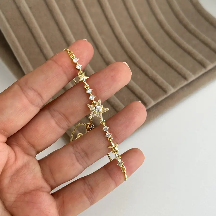 14K Altın Kaplama Asansörlü Bileklik