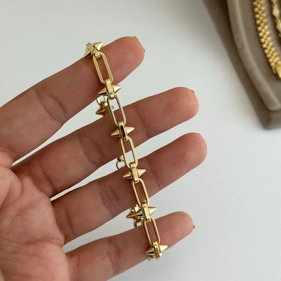 14k Xuping Seri Ataçda Çivi Model Bileklik