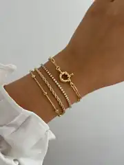 14K Xuping Seri Dorika Bileklik 2
