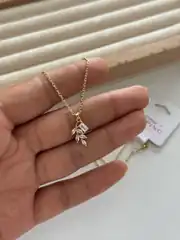 14K Xuping Seri Yaprak Kolye 2