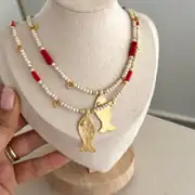 Doğaltaş Balık Uç Kolye 2